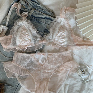 Coquette Lingerie Lace 2-Piece Set - Deer Doll