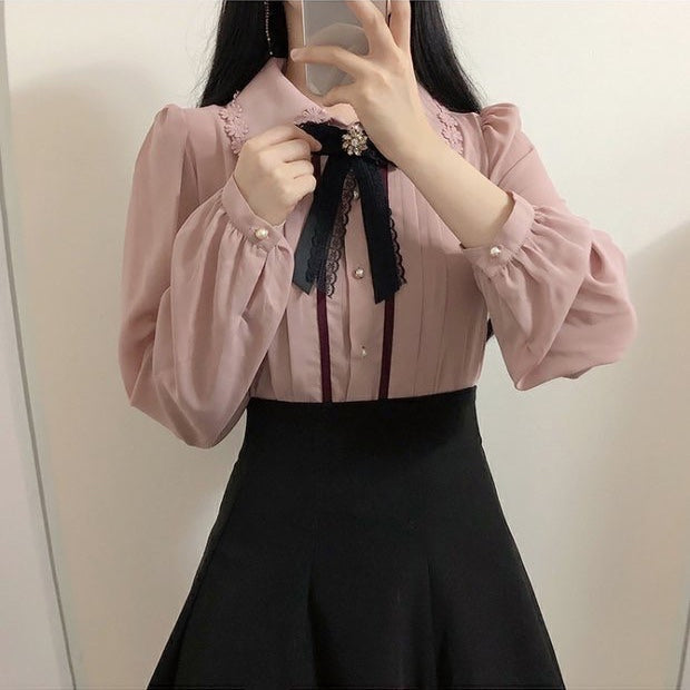 Black Pleated Skirt With Bow Detail | Yuqi - (G)I-DLE - Fashion Chingu