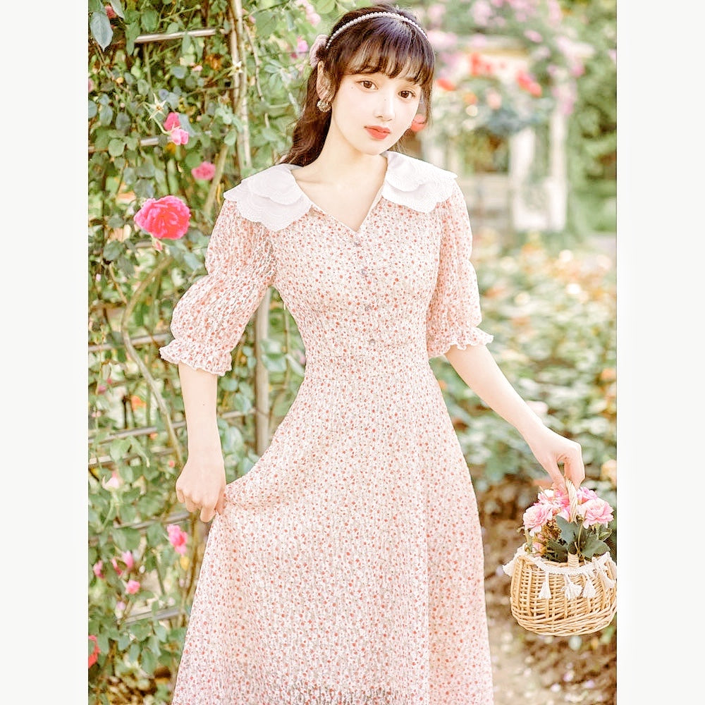 Cottage Flower Fairy Cottagecore Dress Cottagecore Fashion Fairycore