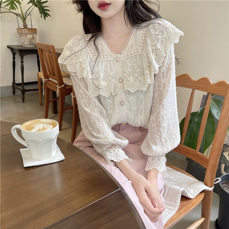 victorian lace top