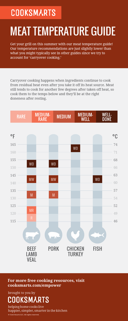 Meat Temperature Guide for Grilling (Infographic)