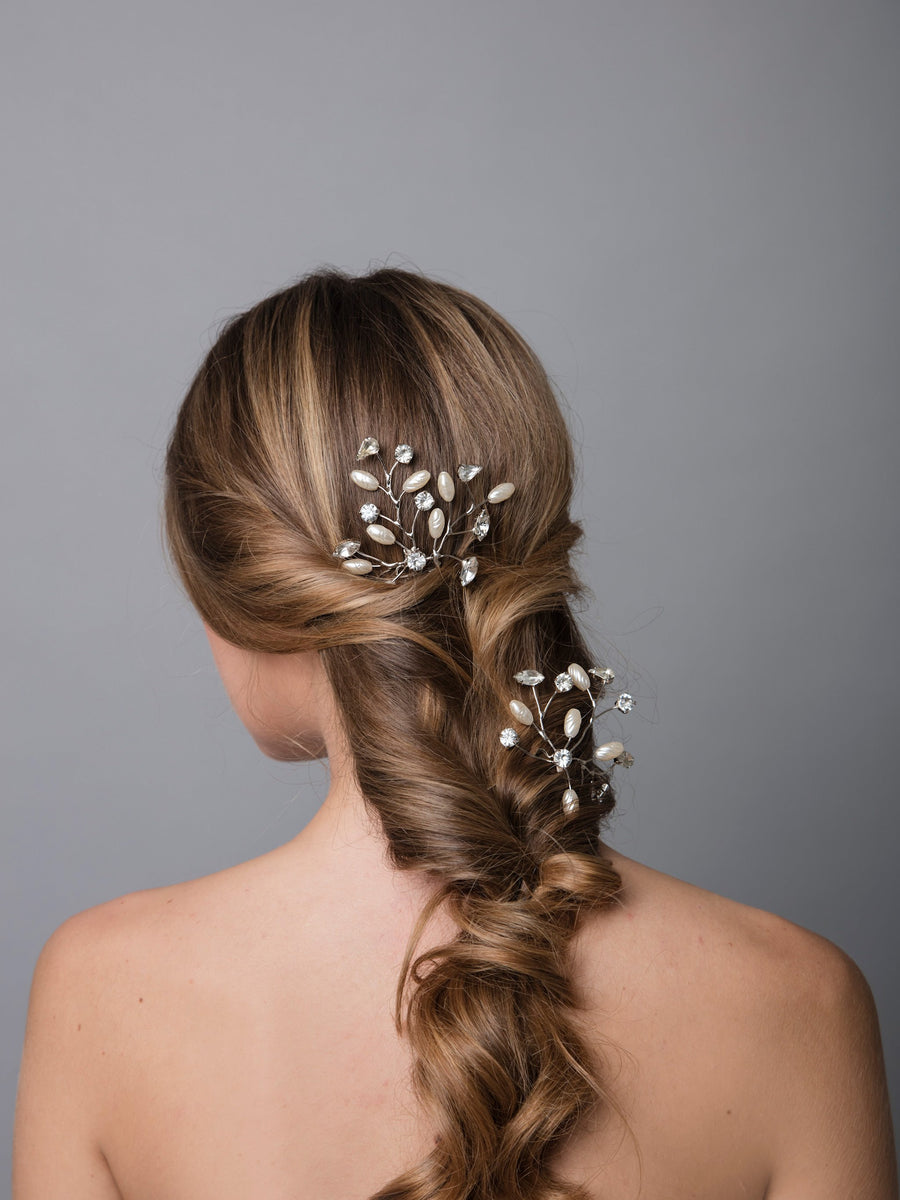 silver hair pins