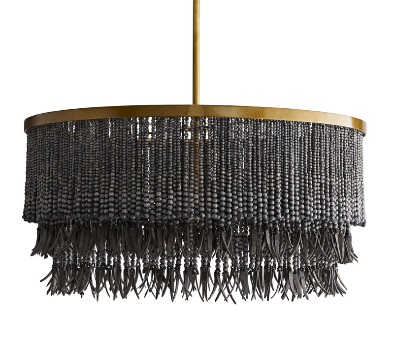 dark grey chandelier