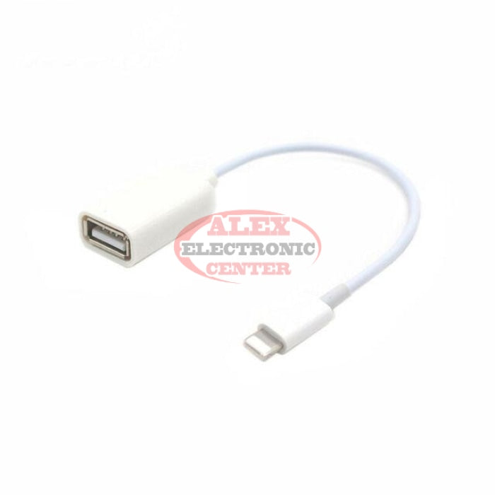 iOS To USB Female OTG Adapter Lightning Cable iPhone – Alex Electronic  Center