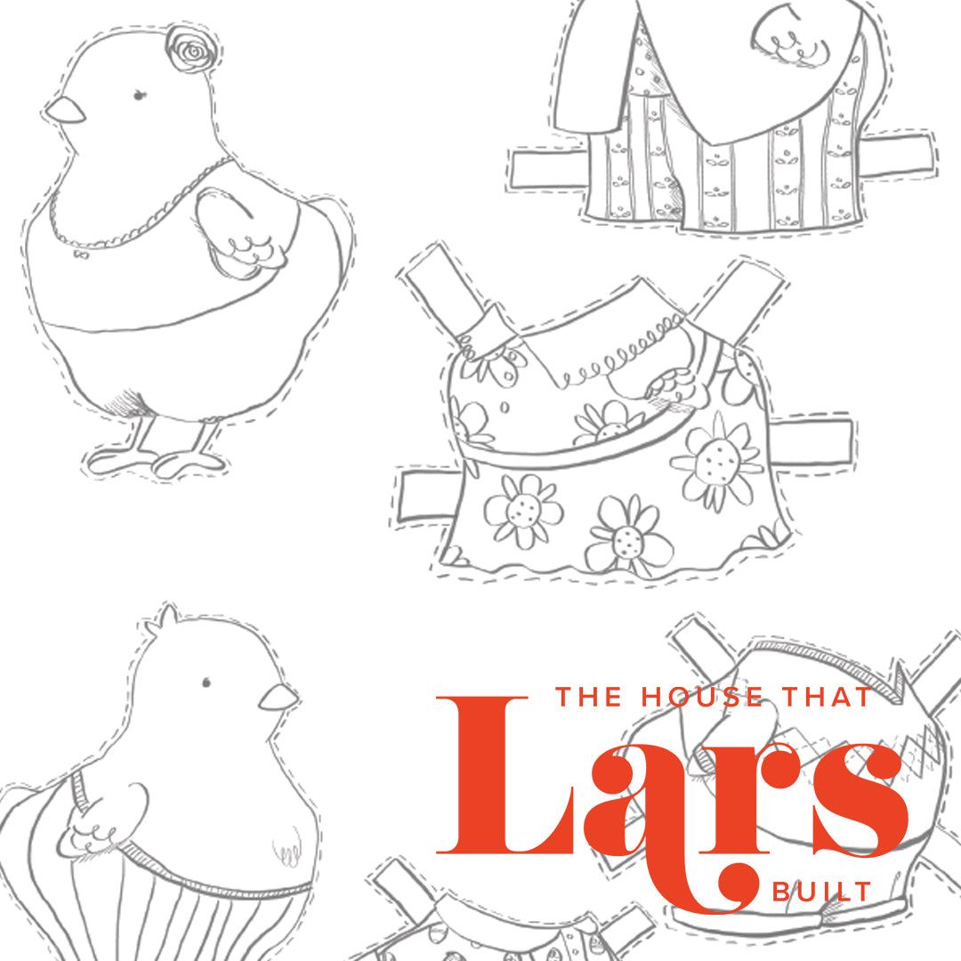 Download Easter Chick Paper Dolls Coloring Page Pdf Printable The House That Lars Built