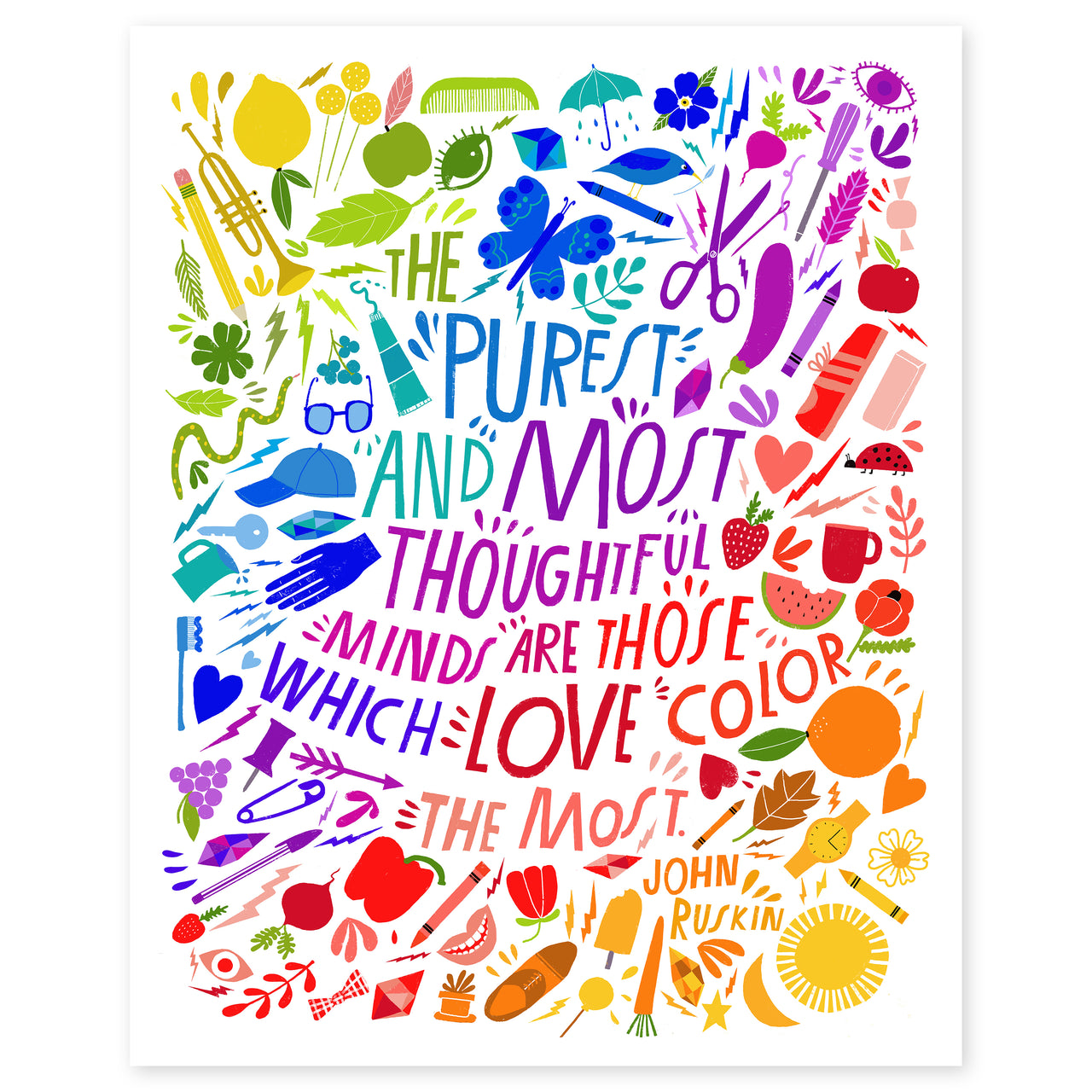 Craft The Rainbow Color Print By Lisa Congdon The House