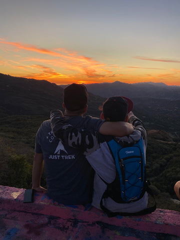 Mountain Sunset with Popping Tronick and Alexander
