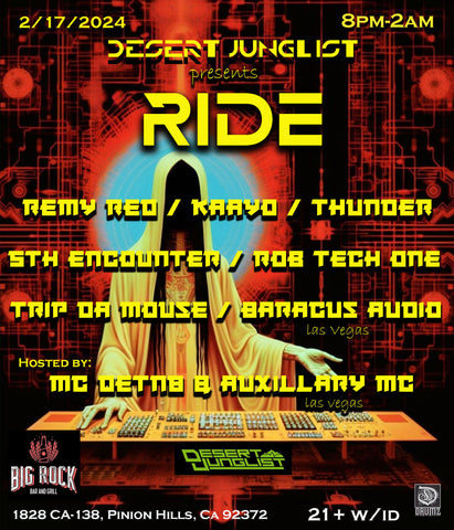 Ride Desert Junglist flyer