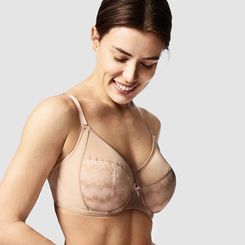 Chantelle True Lace Full Coverage UW Bra Golden Beige