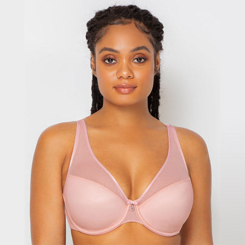 Curvy Couture Sheer Mesh Push Up Bra Sun Kissed Coral – Victoria's