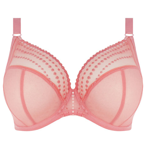 Elomi rose colored Demi cup underwire bra. Size 38 K US ( 38 H UK)