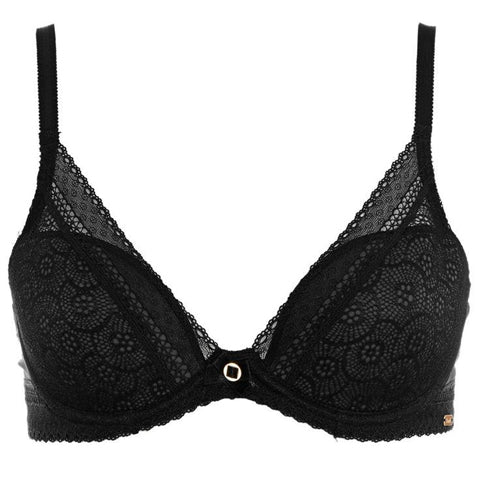 Chantelle Graphie Pretty T-Shirt Bra (36F Black)