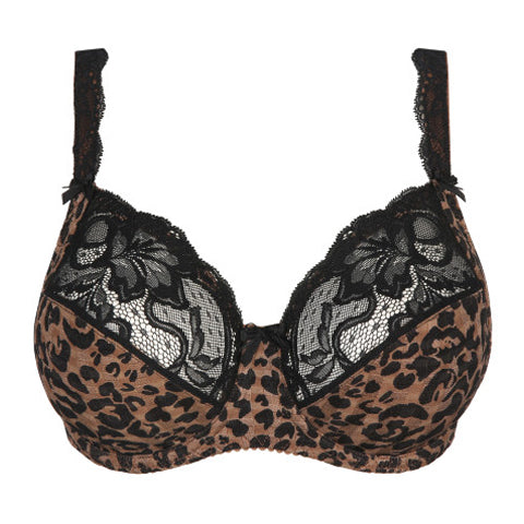 Vicanie's The Bra Fitting Specialists - This beautiful leopard print bra  from Prima Donna's Covent Garden collection is a striking dark bra for  fall. Seams and a side panel work to lift