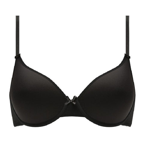 Black Moulded cotton push-up bra - Buy Online