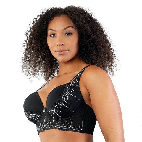 Buy PrettyCat Single Layered Demi Coverage Stick-On Bra - Black at