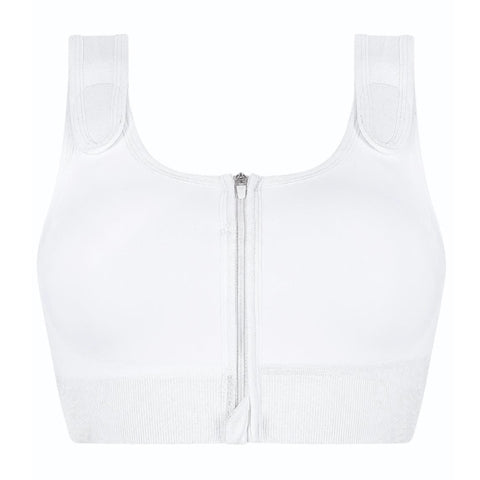 32B Wireless Push up Bra in White, Bra With Hook and Loop Closure