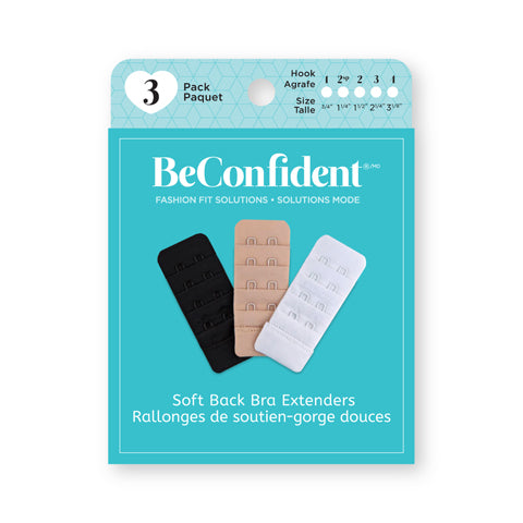 BeConfident Racer Back Bra Clip 3-Pack