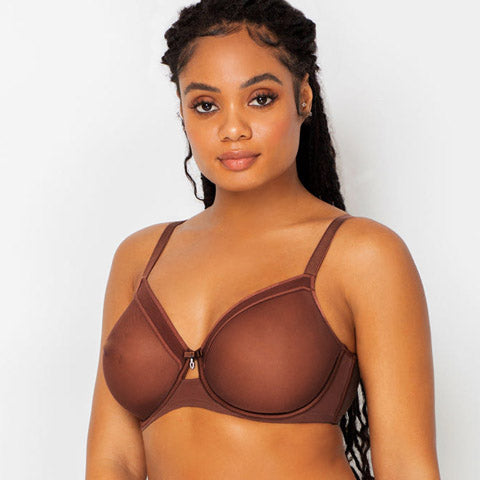 Silky Smooth Micro Unlined Bra - Black Hue – Curvy Couture