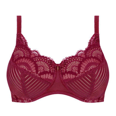 Mastectomy Bra Princess Lace Size 38B Red Wine at  Women's Clothing  store