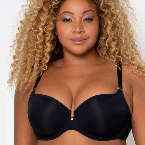 Torrid Curve Ballet Back Bra Black 44C Lined Smooth Cup Full Coverage  Underwire