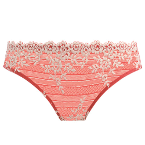 Wacoal Embrace Lace Bikini Faded Rose & White Sand – Victoria's Attic