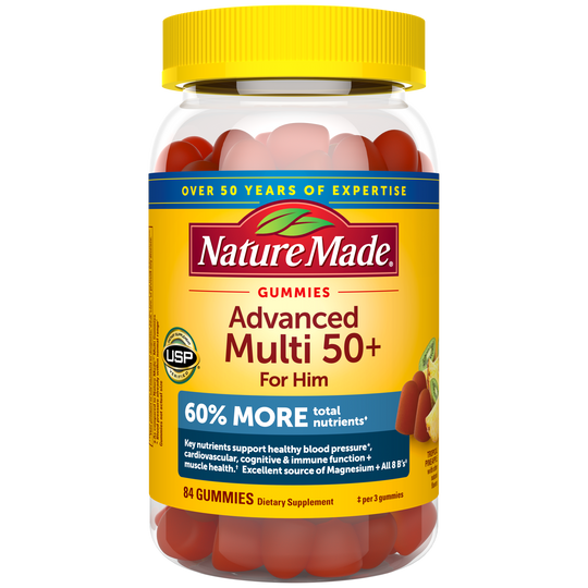 Advanced Multivitamin 50+ For Him Gummies Image 1
