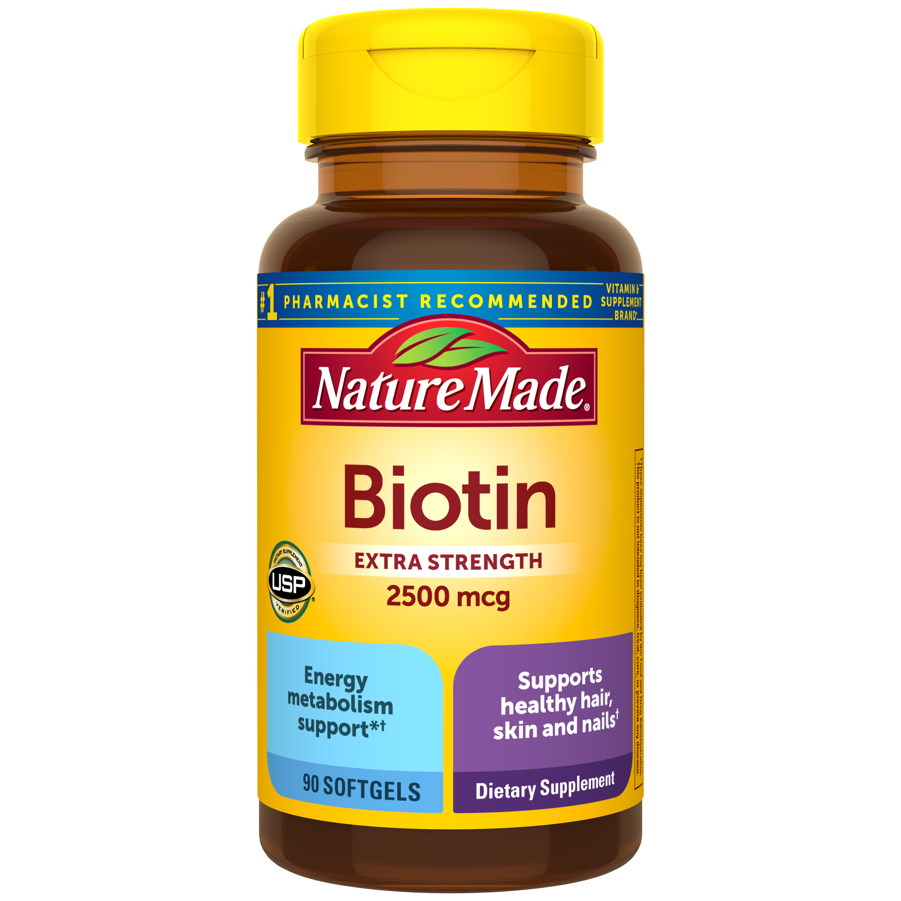 Whitney Verbanning Op het randje Biotin 1000 mcg | Supports Healthy Hair, Skin and Nails | Nature Made®