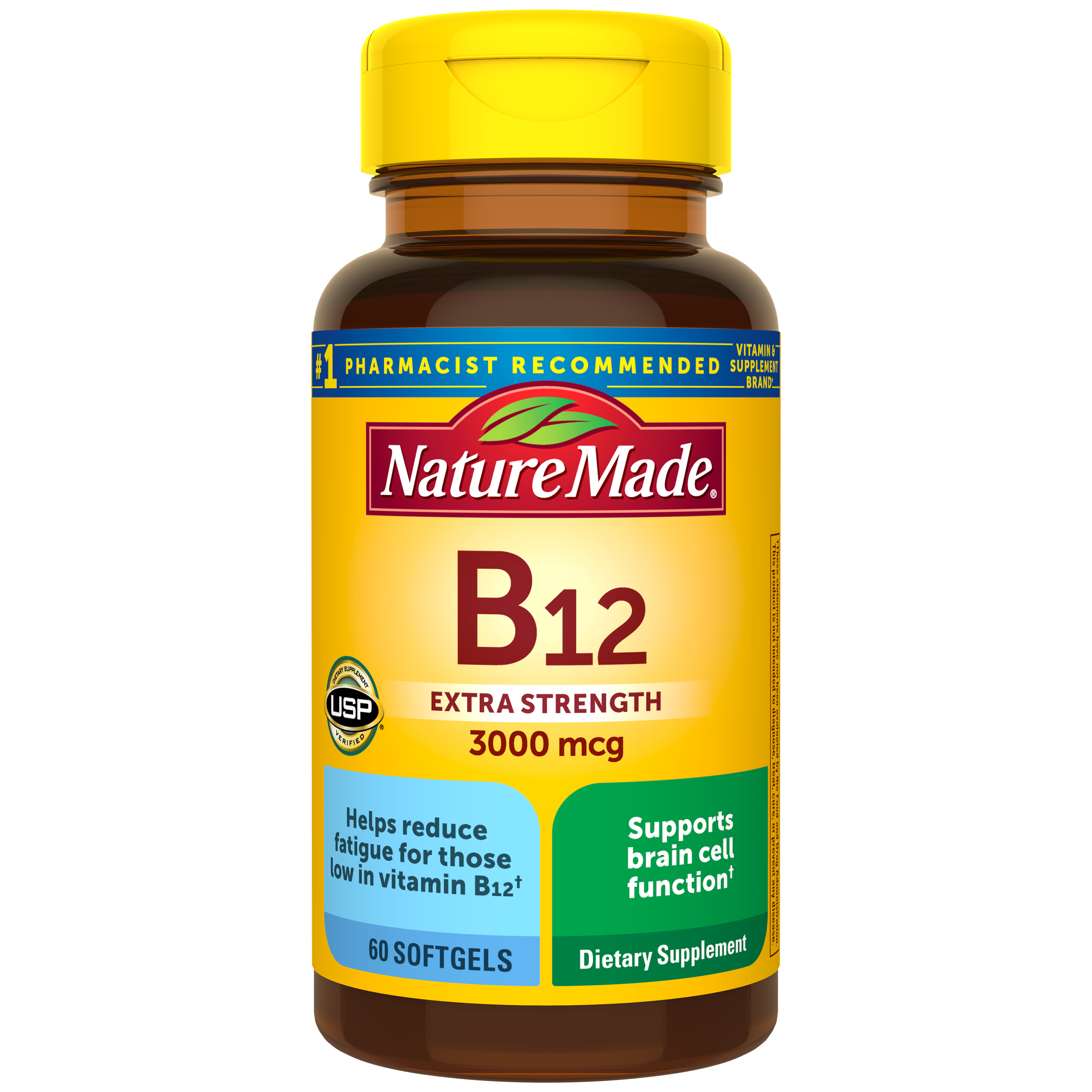 Nature Made Vitamin B12 Extra Strength 3000 mcg Softgels