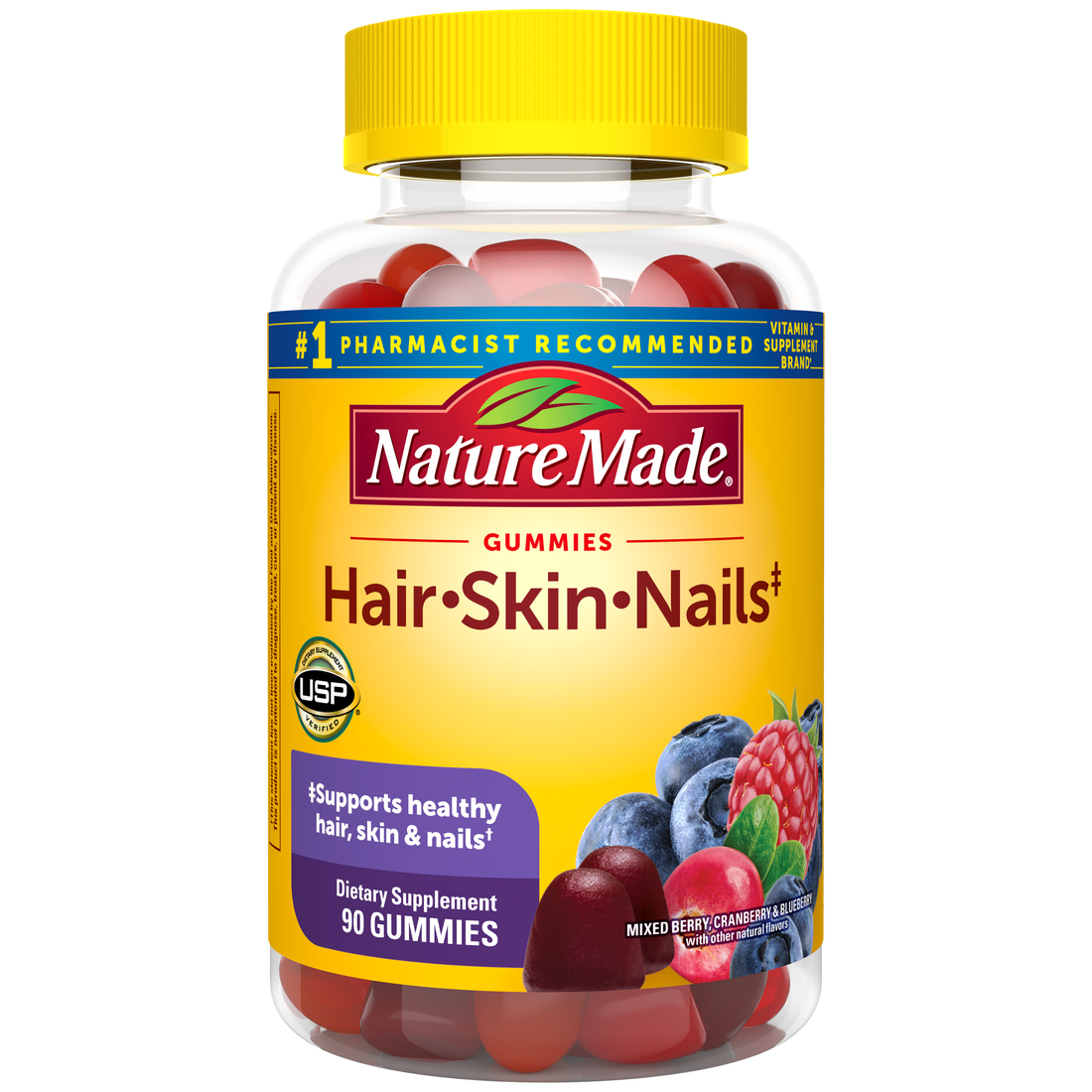 Nature Made Hair-Skin-Nails 2500 Mcg Biotin Gummies