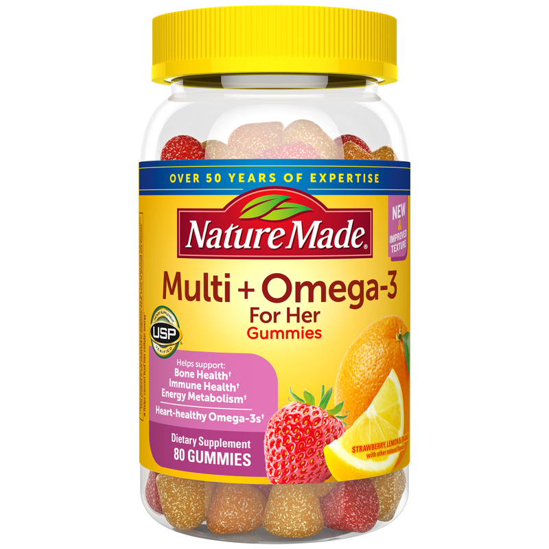 Nature Made Multivitamin For Her + Omega-3 Gummies
