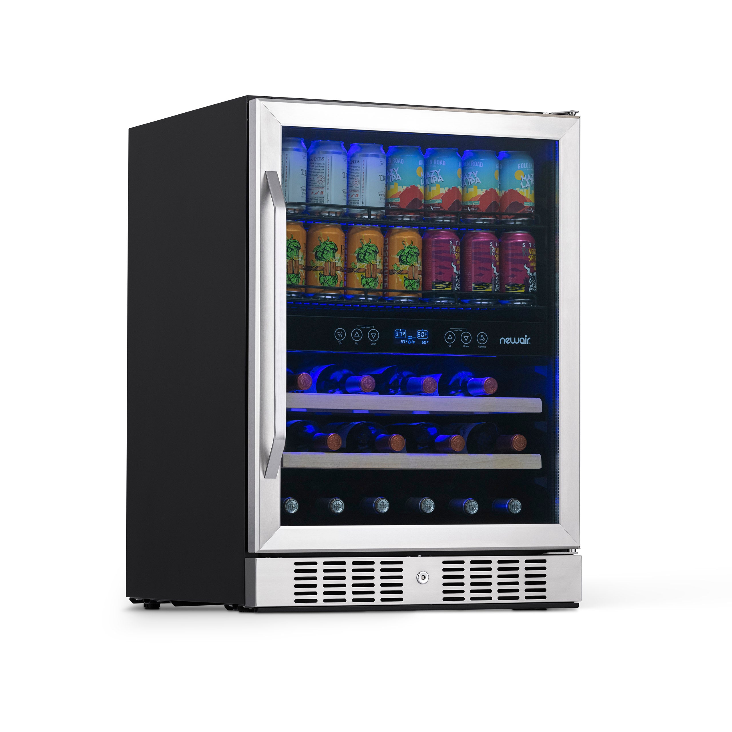 Newair 24 Built In 70 Can 20 Bottle Wine And Beverage Fridge