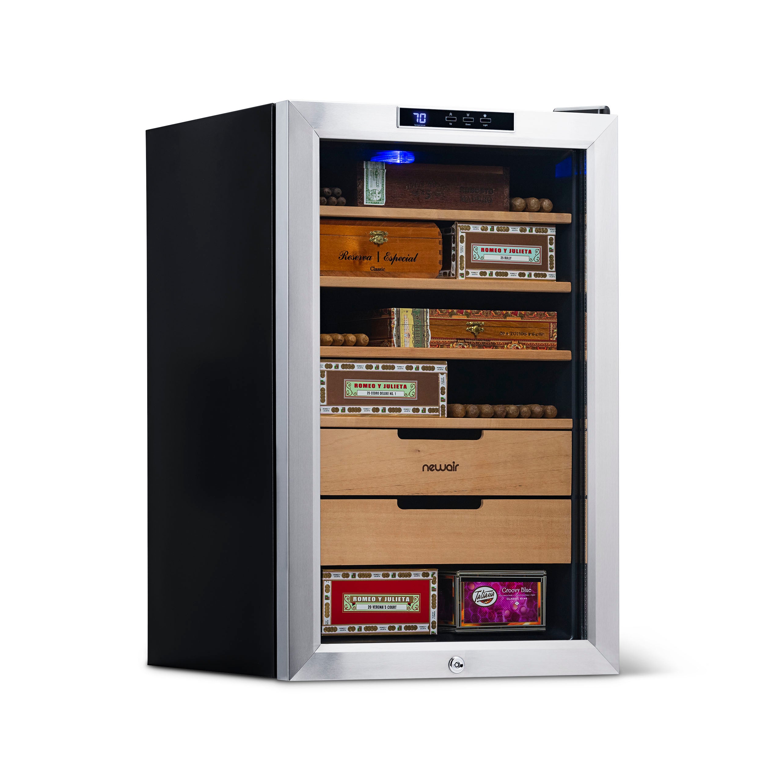 Newair Climate Controlled Electronic Humidor 400 Count Cigar Cooler