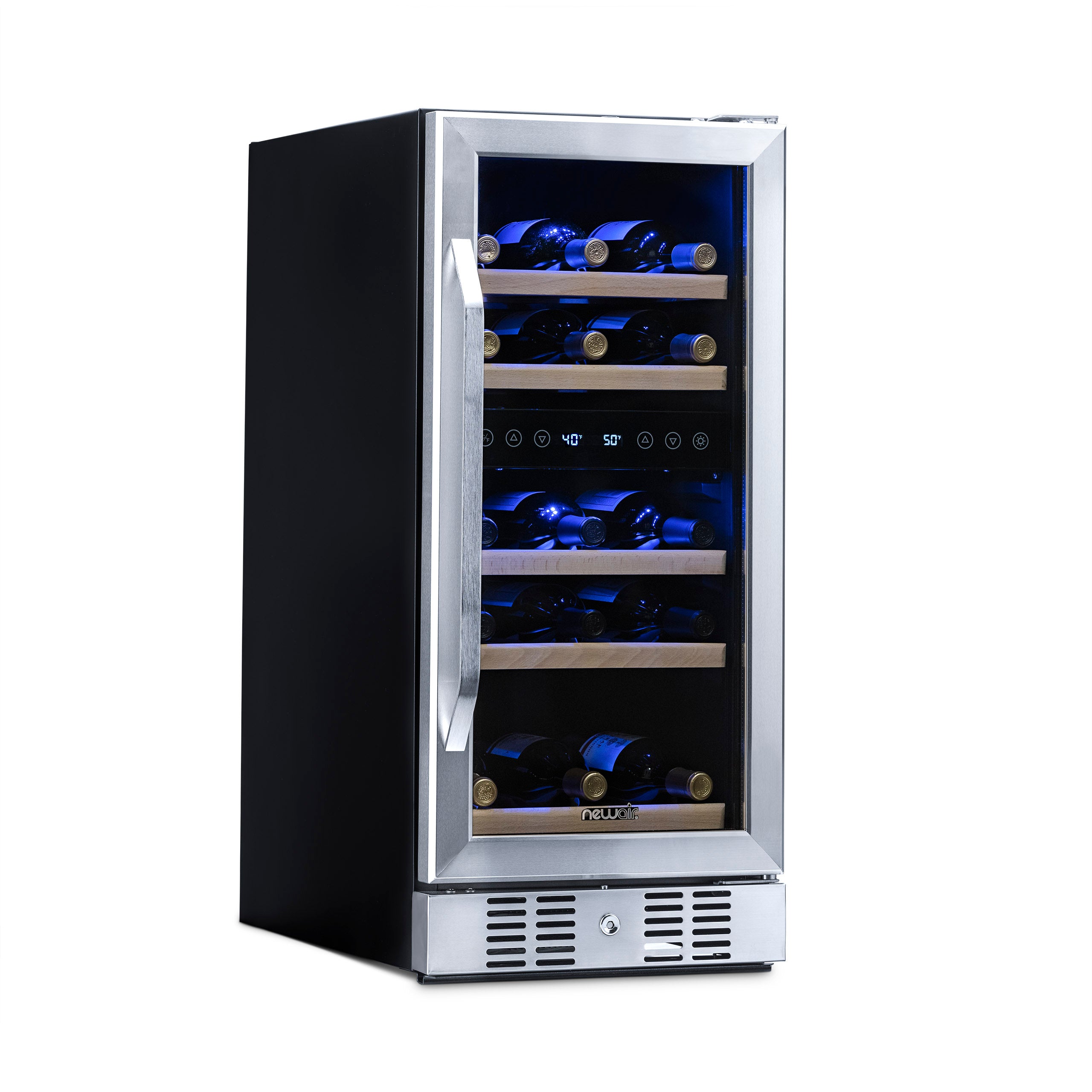 Newair 29 Bottle Wine Cooler 15 Built In Compressor Wine Fridge