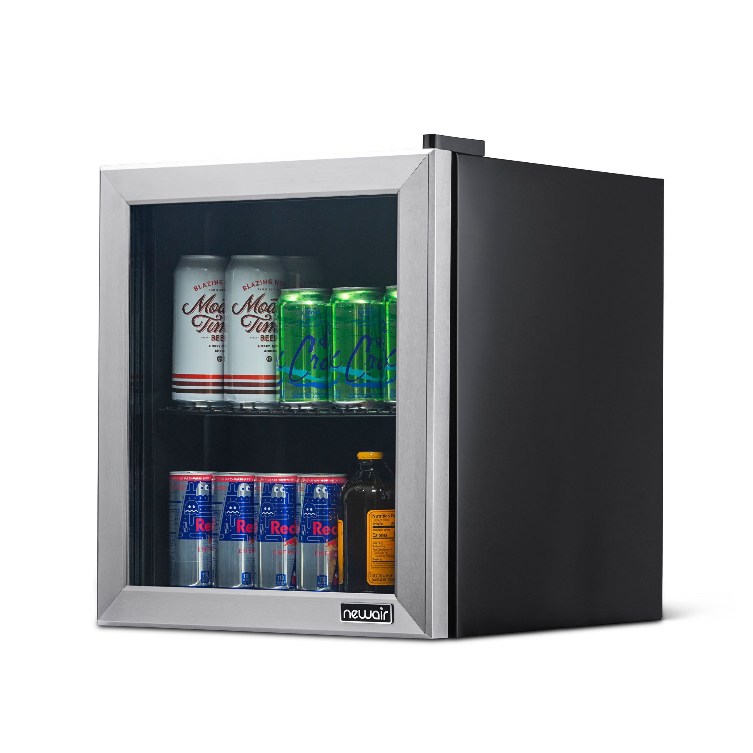 Newair 60 Can Beverage Cooler  Compact Mini Fridge chills down to 34°
