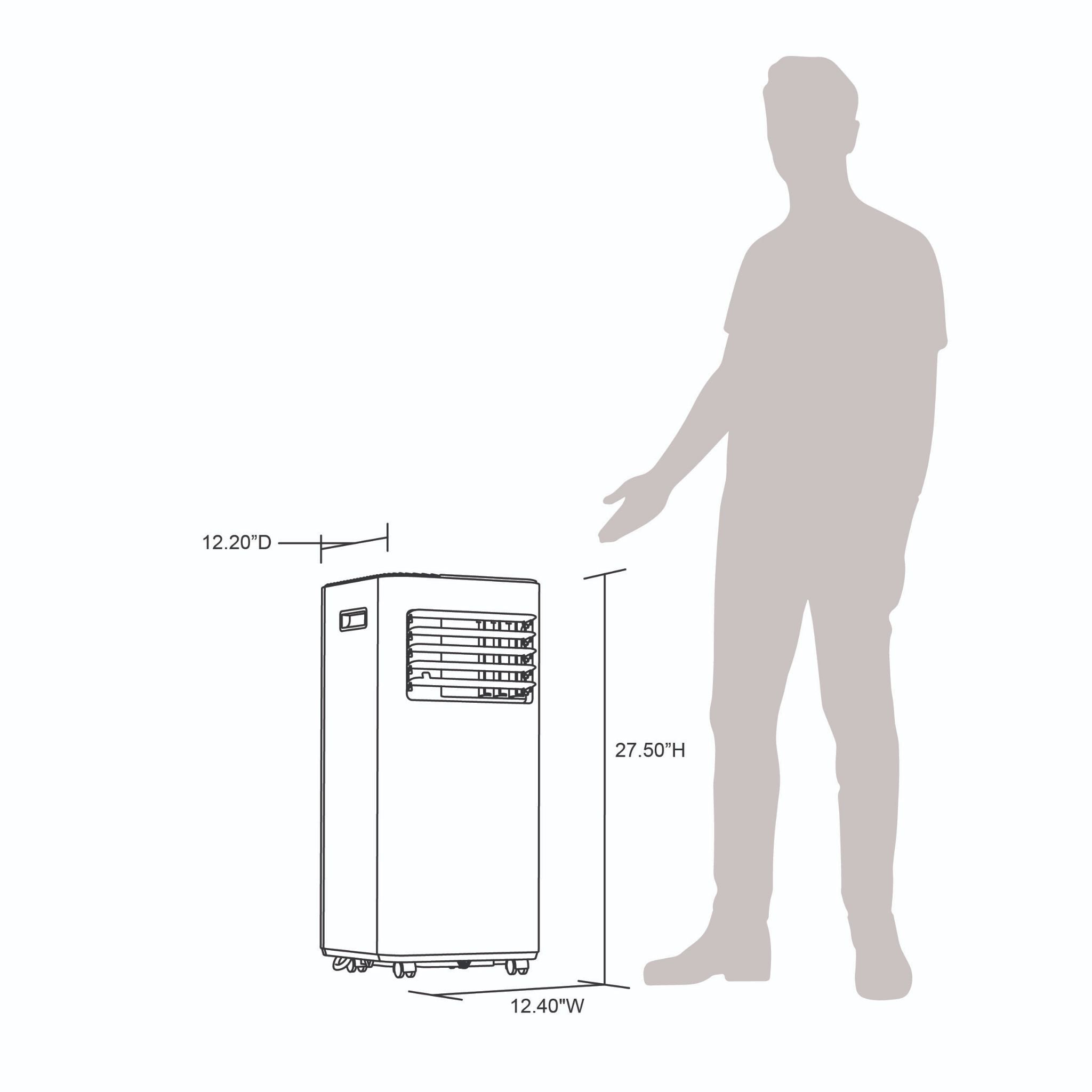 Newair 12,000 BTU Portable Air Conditioner (8,000 BTU DOE), Modern AC