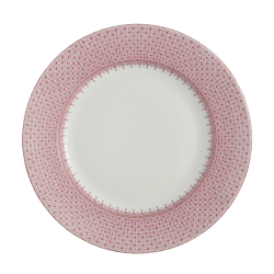 Lace Salad Plate in Pink