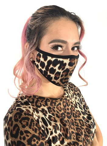 Leopard set with face mask
