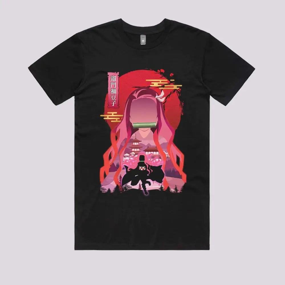Red Graphic Drifters Design Anime Shirt