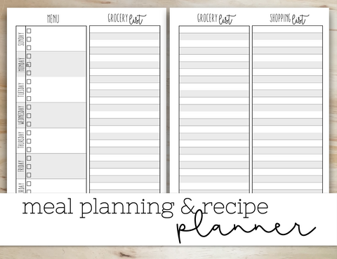 Printable Weekly Meal Planner 