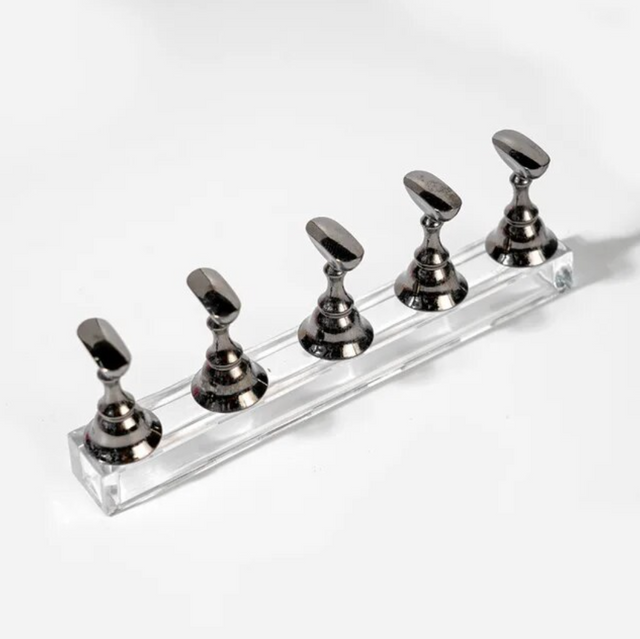 Pearl Crown Nail Art Gel Brush Pen Holder Stand - 1 pc – WiiNo Shop