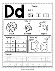 Alphabet Worksheets A-Z - Beginning Sounds Practice - INSTANT DOWNLOAD ...