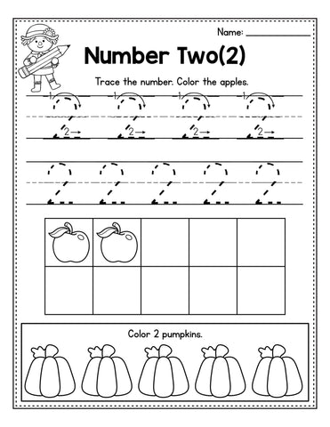Fall Math Activities For Preschool Number 2
