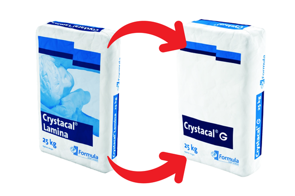 Crystacal Lamina changing to Crystacal G