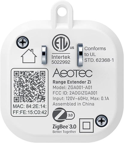 AEOTEC - Répéteur/routeur Zigbee Range Extender Zi