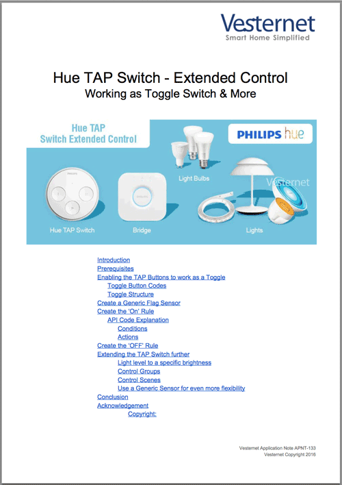 Apnt 133 Hue Tap Switch Extended Control Vesternet