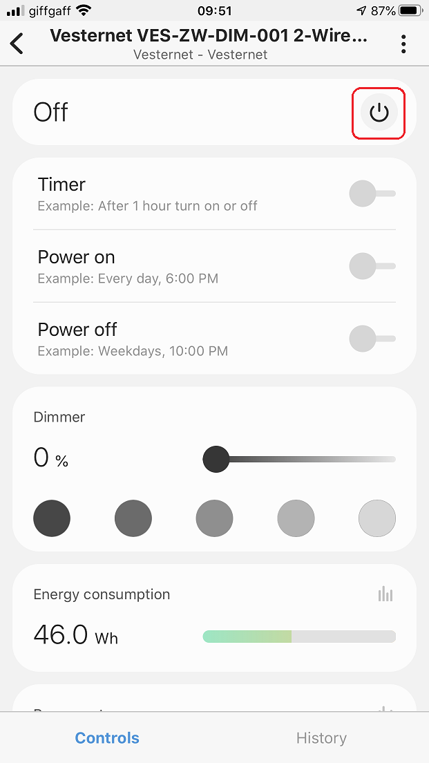 VES-ZW-DIM-001 2-Wire Capable Dimmer In SmartThings | Vesternet