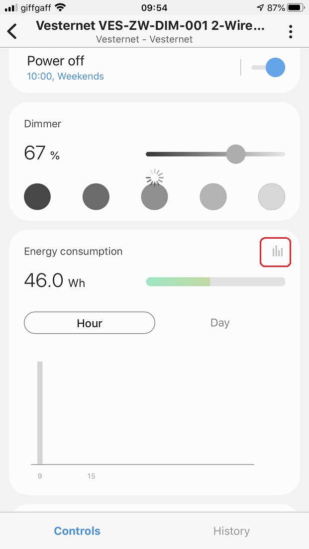 Ves-ZW-Dim-001 Dimmer Capaz de 2 Fios em SmartThings | Vesternet