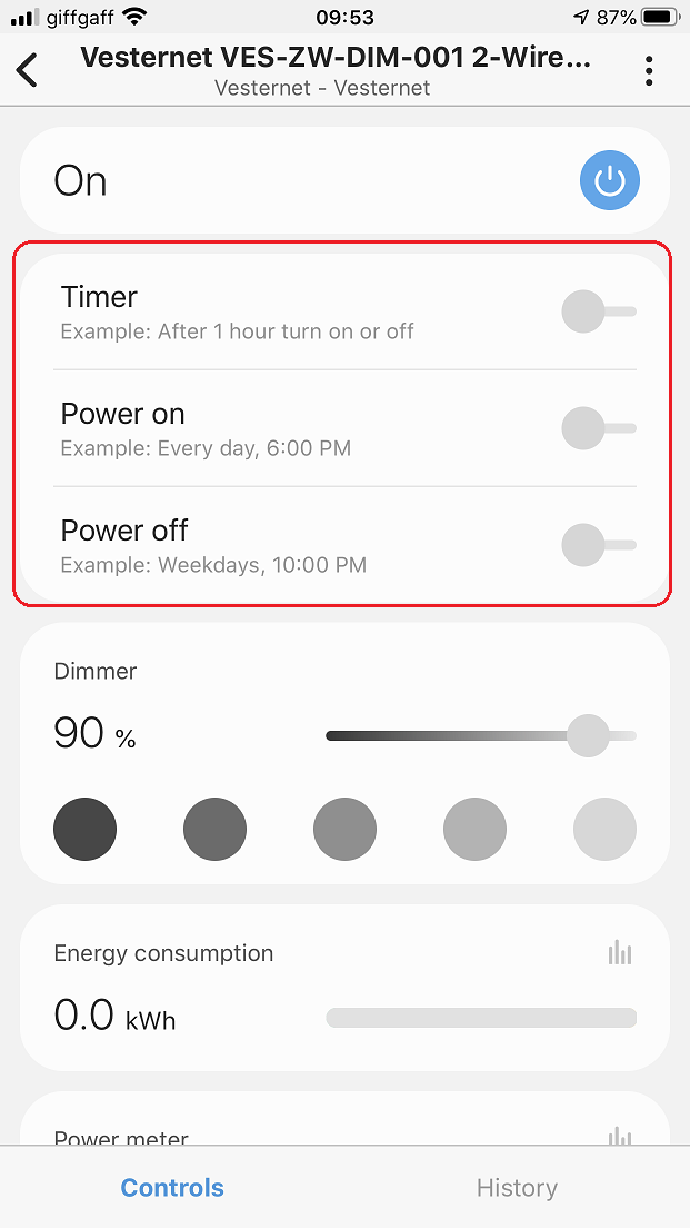 VES-ZW-DIM-001 2-Wire Capable Dimmer In SmartThings | Vesternet