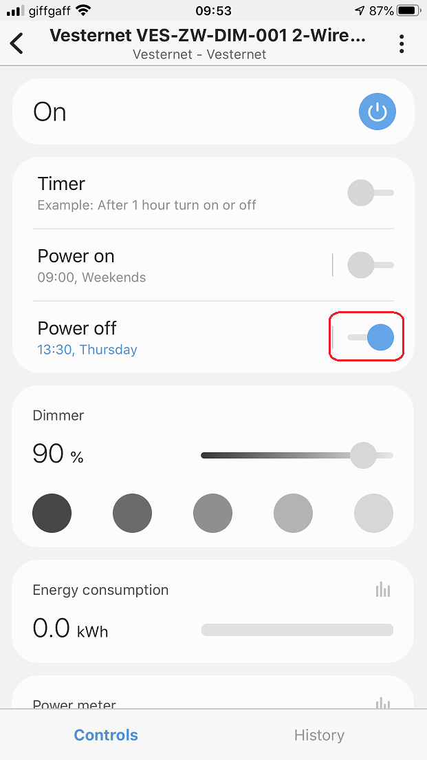 VES-ZW-DIM-001 2-Wire Capable Dimmer In SmartThings | Vesternet