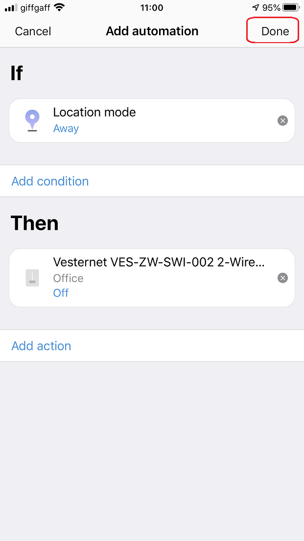 Commutateur capable de 2 fils VES-ZW-SWI-002 dans SmartChings | Vesternet